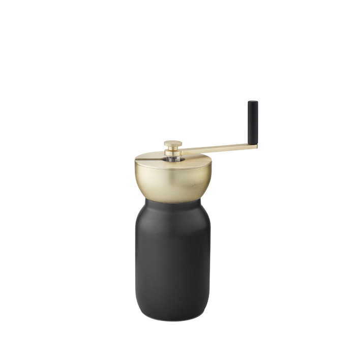 Кавомолка, золото / чорний Collar Stelton