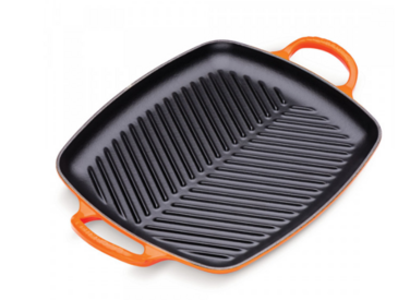 Прямоугольная сковорода-гриль оранжевая 30 см La Marmite Le Creuset