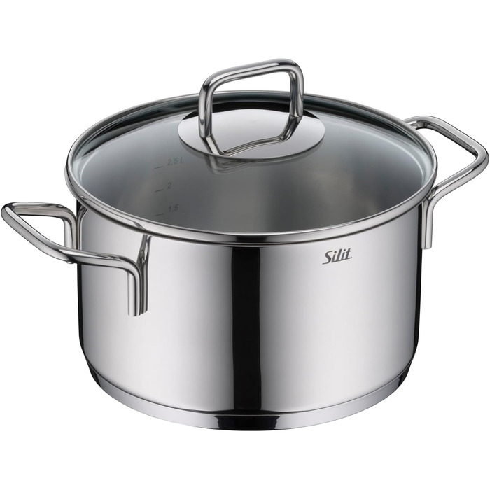 Набір каструль зі скляними кришками, 4 предмети, Extra Cook Silit