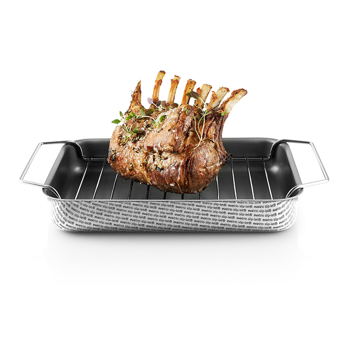 Жаровня з гратами 25х18 см сіра Roasting Pan Eva Solo
