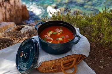 Каструля / жаровня 22 см з кришкою La Mer Staub
