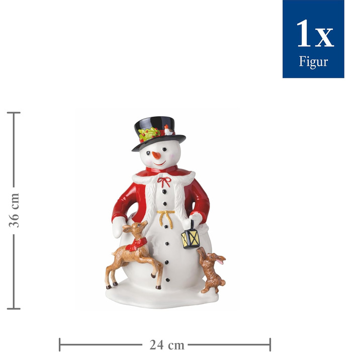 Різдвяна фігурка Сніговик 24 х 36 см Christmas Toys Villeroy & Boch