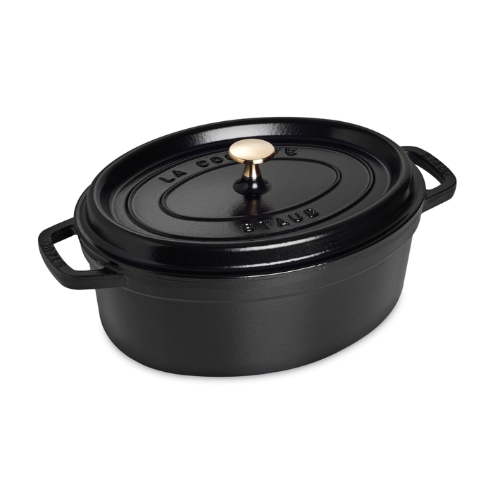 Кокот овальний 29 см, чорний Staub