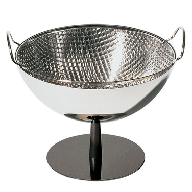 Ваза для фруктів з друшляком 24,9х20,5х24,9 см металік Black Foot Alessi
