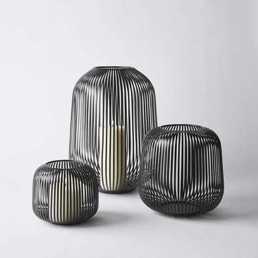Ліхтар під свічку 45 см L Black Lito Blomus