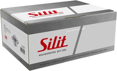 Набір каструль Silit Achat з індукційним дном та скляними кришками, нержавіюча сталь з матовою обробкою (каструля 16 см)