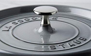 Чавунна жаровня/кокот STAUB, овальна 6,7 л, (27 см, графітово-сіра)