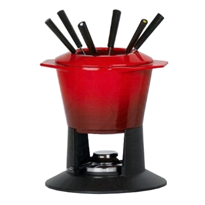 Набір для фондю Компакт 17 см, червоний глянцевий Le Creuset