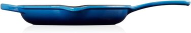 Чавунна сковорода LE CREUSET Signature, кругла, Ø. Для всіх типів плит, вкл. підходить для індукції, 1,93 кг, гранатовий, 20182239490422 (блакитний, 23 см)