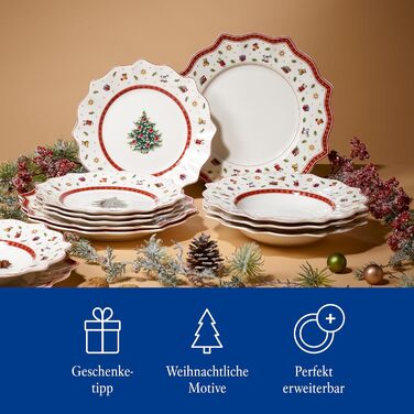 Різдвяний обідній сервіз на 4 персони, 12 предметів Toy's Delight Villeroy & Boch