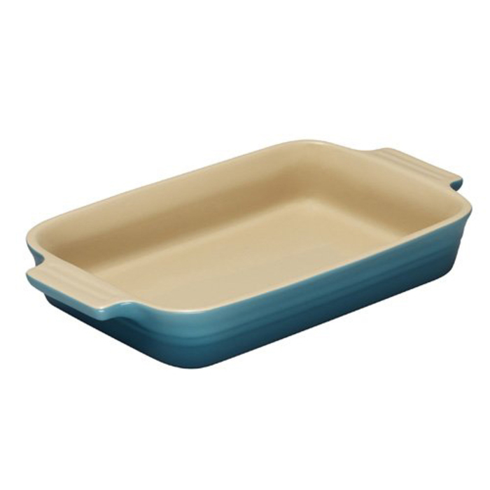 Блюдо прямокутне 32 см бірюзове Le Creuset