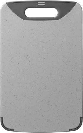 Обробна дошка Silit 32 x 20 см, прямокутна, пластик, зручна ручка, можна мити в посудомийній машині, захищає леза, чорна 20 см