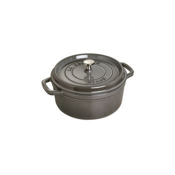 Кокот круглий 28 см, сірий графіт Staub