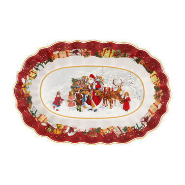 Блюдо овальне глибоке "Санта і діти" 29 x 19 см Toy's Fantasy Villeroy & Boch