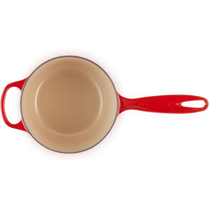 Чавунний сотейник Ø 16 см, 1,2 л з кришкою, вишнево-червоний Signature Le Creuset