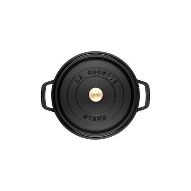 Кокот круглий 28 см, чорний Staub