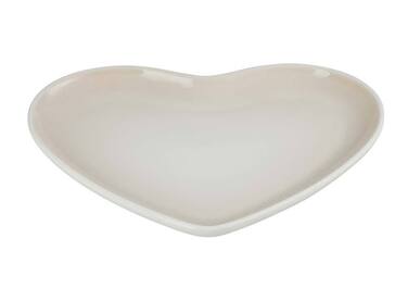 Тарілка у формі серця 23 см, бежева Heart Le Creuset