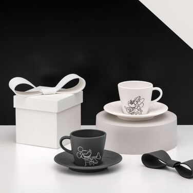 Блюдце до чашки для еспресо 12 см чорне Manufacture - Mickey Mouse Villeroy & Boch