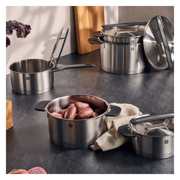 Набор из 5 кастрюль с крышками, нержавеющая сталь More Zwilling