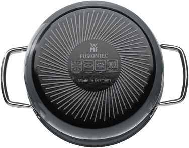Набір каструль зі скляними кришками, 6 предметів сірі Fusiontec Mineral WMF