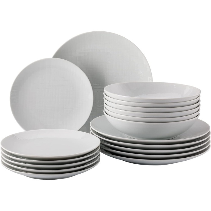 Набір тарілок 18 предметів білий Mesh Rosenthal