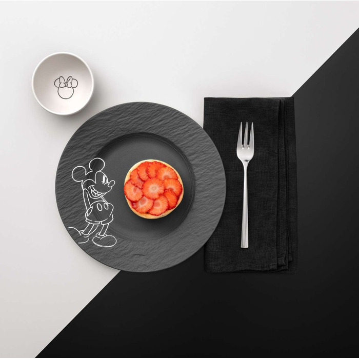 Тарілка для сніданку / десерту 21,7 см чорна Manufacture - Mickey Mouse Villeroy & Boch