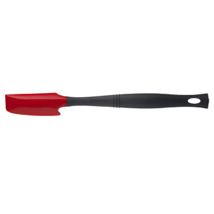 Лопатка-скребок силіконова, чорний / червоний Le Creuset