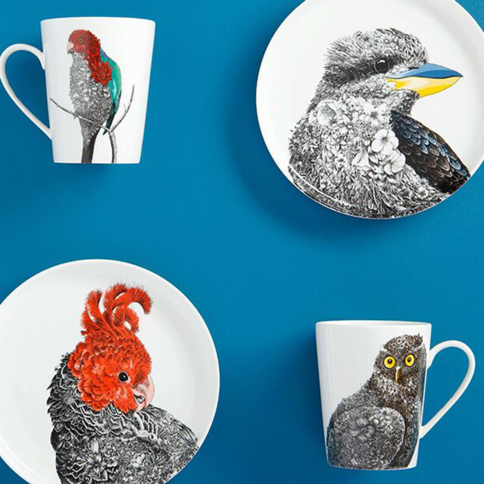 Тарілка обідня Maxwell Williams Magpie MARINI FERLAZZO порцеляна, діам. 20 см