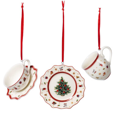 Набір підвісок 6,3 см, 3 предмета, Toys Delight Villeroy & Boch