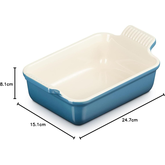 Форма для запікання прямокутна 1,1 л 19 см Deep Teal Le Creuset