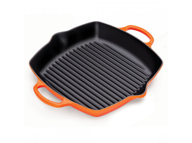 Сковорода гриль квадратна 30 см помаранчева Le Creuset
