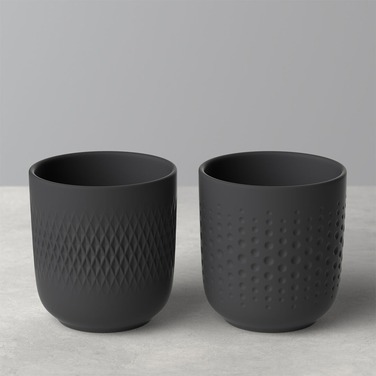 Набір з 2 кружок 0,29 л Black Manufacture Collier Villeroy & Boch