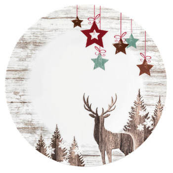 Тарілка для сніданку 22,5 см біла Life Christmas Seltmann Weiden