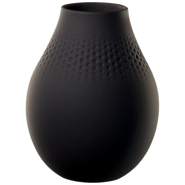 Ваза Perle 20 см, чорна Collier Villeroy & Boch