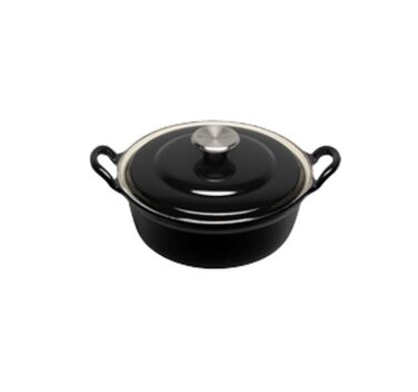 Гусятница / жаровня 28 см, чорний Le Creuset