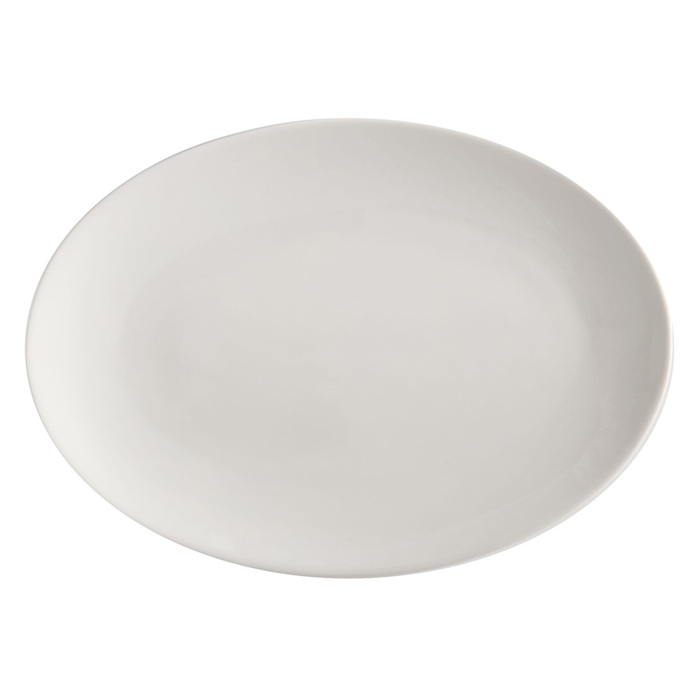 Блюдо сервірувальне овальне Maxwell & Williams WHITE BASICS ROUND, порцеляна, 35 х 25 см
