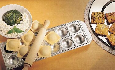 Форма для приготування равіолі з качалкою Ravioli Chef 34 x 11,5 x 2,5 см, 2 предмета GSD
