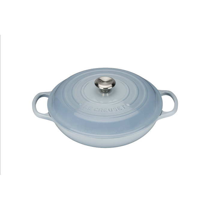 Сковорода-жаровня чавунна 30 см, блакитний Le Creuset