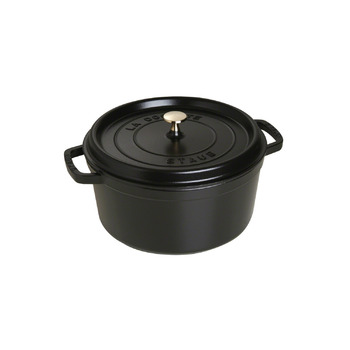 Кокот круглий 26 см, чорний Staub
