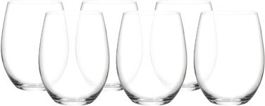 Келихи для червоного вина 0,6 л, набір 6 предметів, O Wine Tumbler Riedel