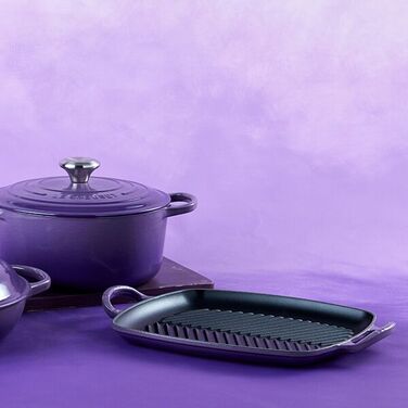 Сковорода гриль прямоугольная 30 см фиолетовая Le Creuset