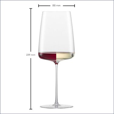Набір із 2 келихів для вина 555 мл Simplify Zwiesel Glas