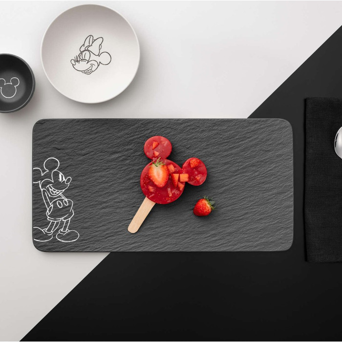 Тарілка для сервірування 35х18 см чорна Manufacture - Mickey Mouse Villeroy & Boch