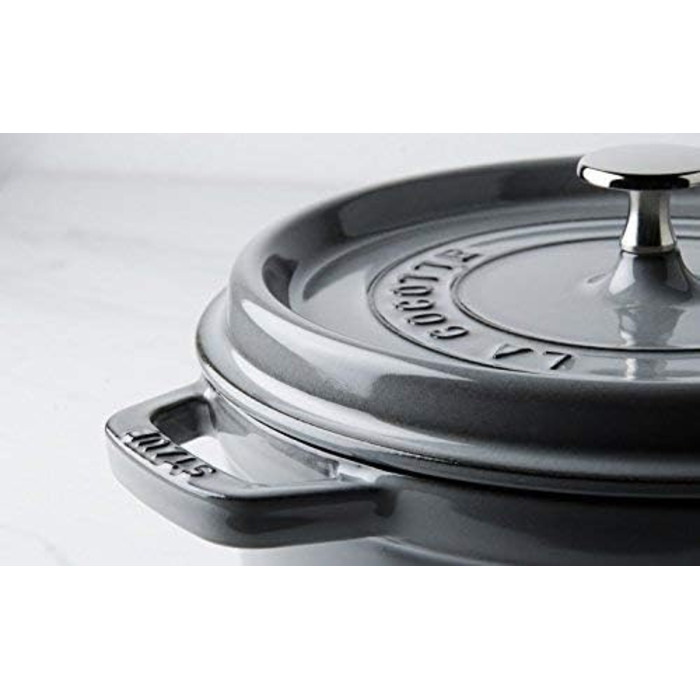 Чавунна жаровня/кокот STAUB, овальна 6,7 л, (29 см, графітово-сіра)