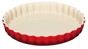 Блюдо кругле хвилясте для запікання 37 см, вишневе Le Creuset