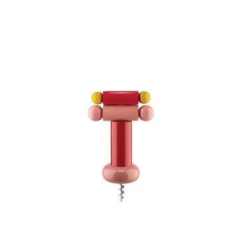 Штопор 6х18 см, червоний / рожевий / жовтий Alessi