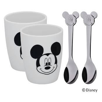 Набір дитячих кухлів і ложок, 4 предмета, Mickey Mouse WMF