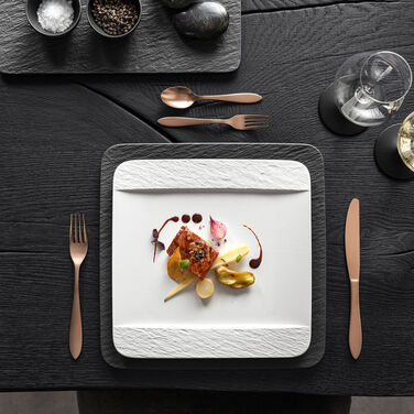 Тарілка 28 см White Manufacture Rock Blanc Villeroy & Boch