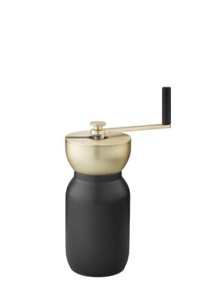 Кавомолка, золото / чорний Collar Stelton