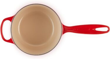 Чавунний сотейник Ø 16 см, 1,2 л з кришкою, вишнево-червоний Signature Le Creuset